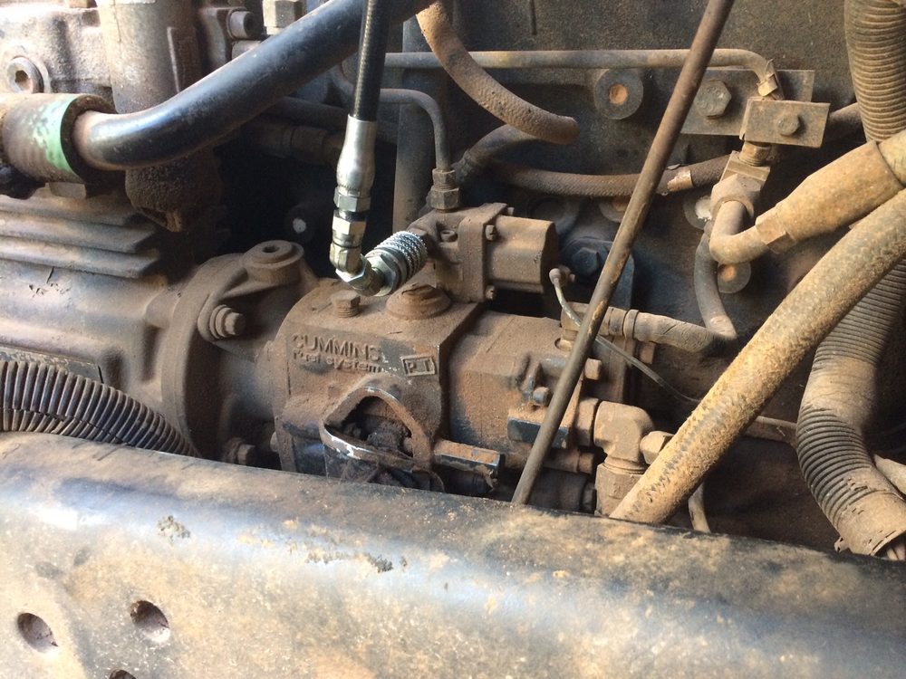 Diesel engine parts work